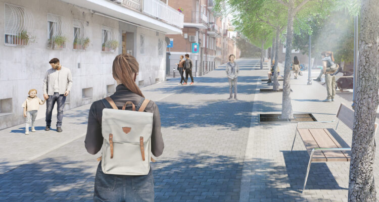 Recreación del final de las obras en la calle Tenerife