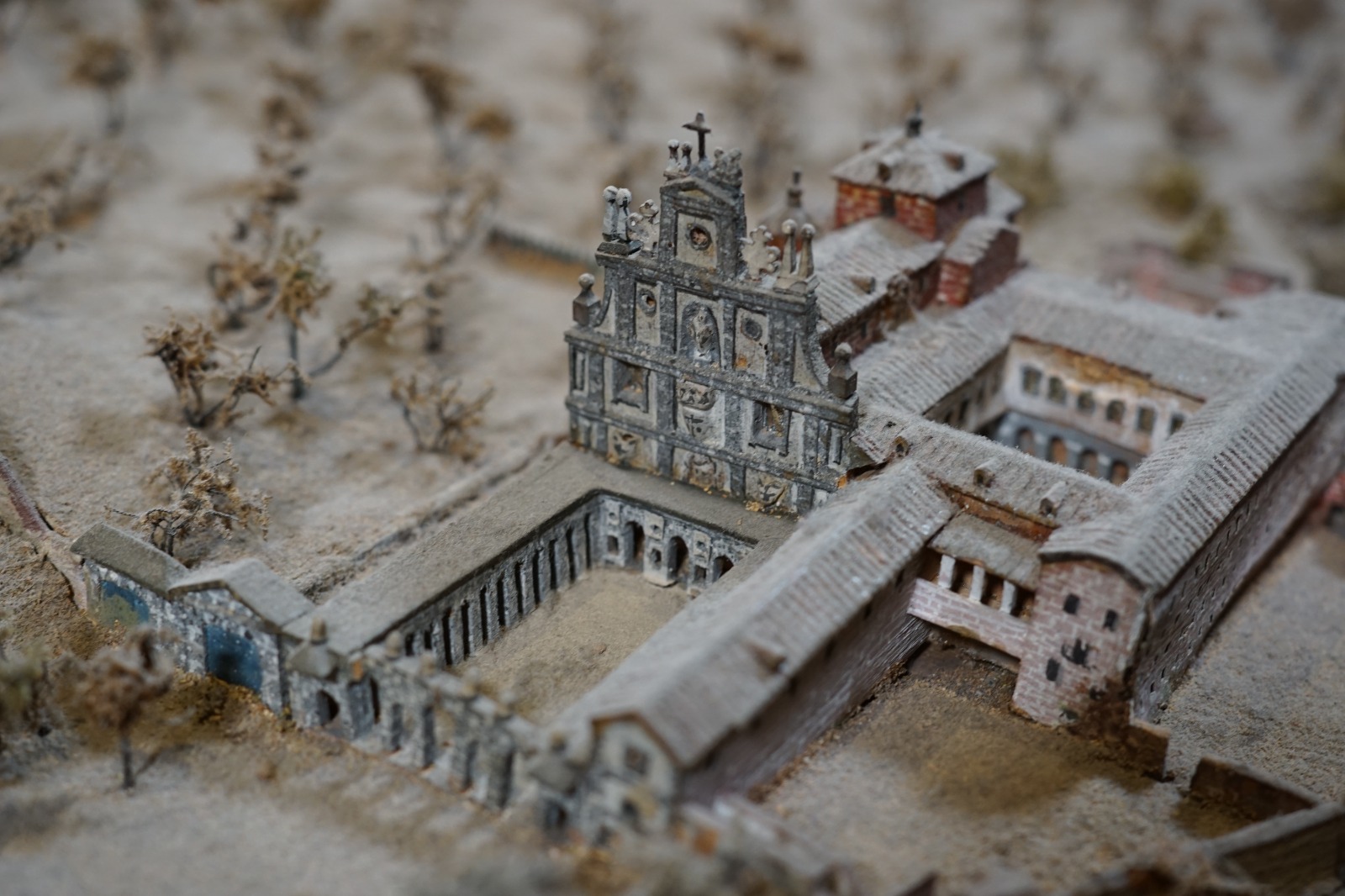 Detalle de la maqueta antes de la restauración