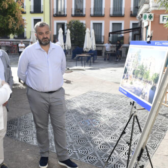 Visita a las obras de remodelación de la plaza del Rastrillo y su entorno