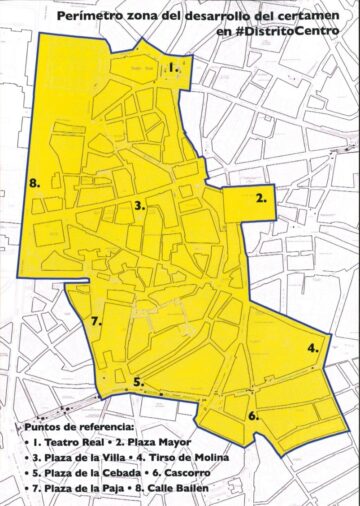 Mapa detallado de la zona que se incluye en el certamen