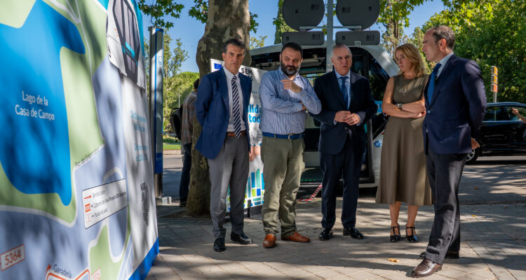 Carabante durante la presentación del vehículo autónomo de EMT Madrid
