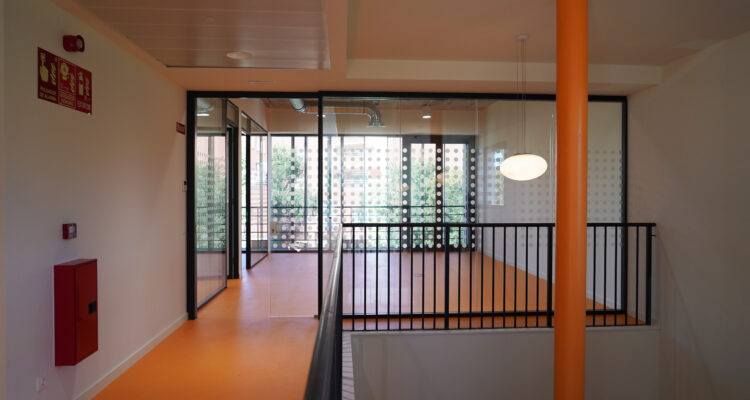 Interior del nuevo centro de Madrid Salud en Moratalaz