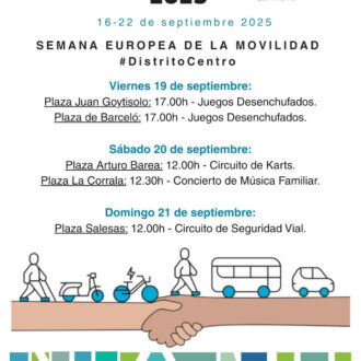 Cartel actividades de la SEM en Centro