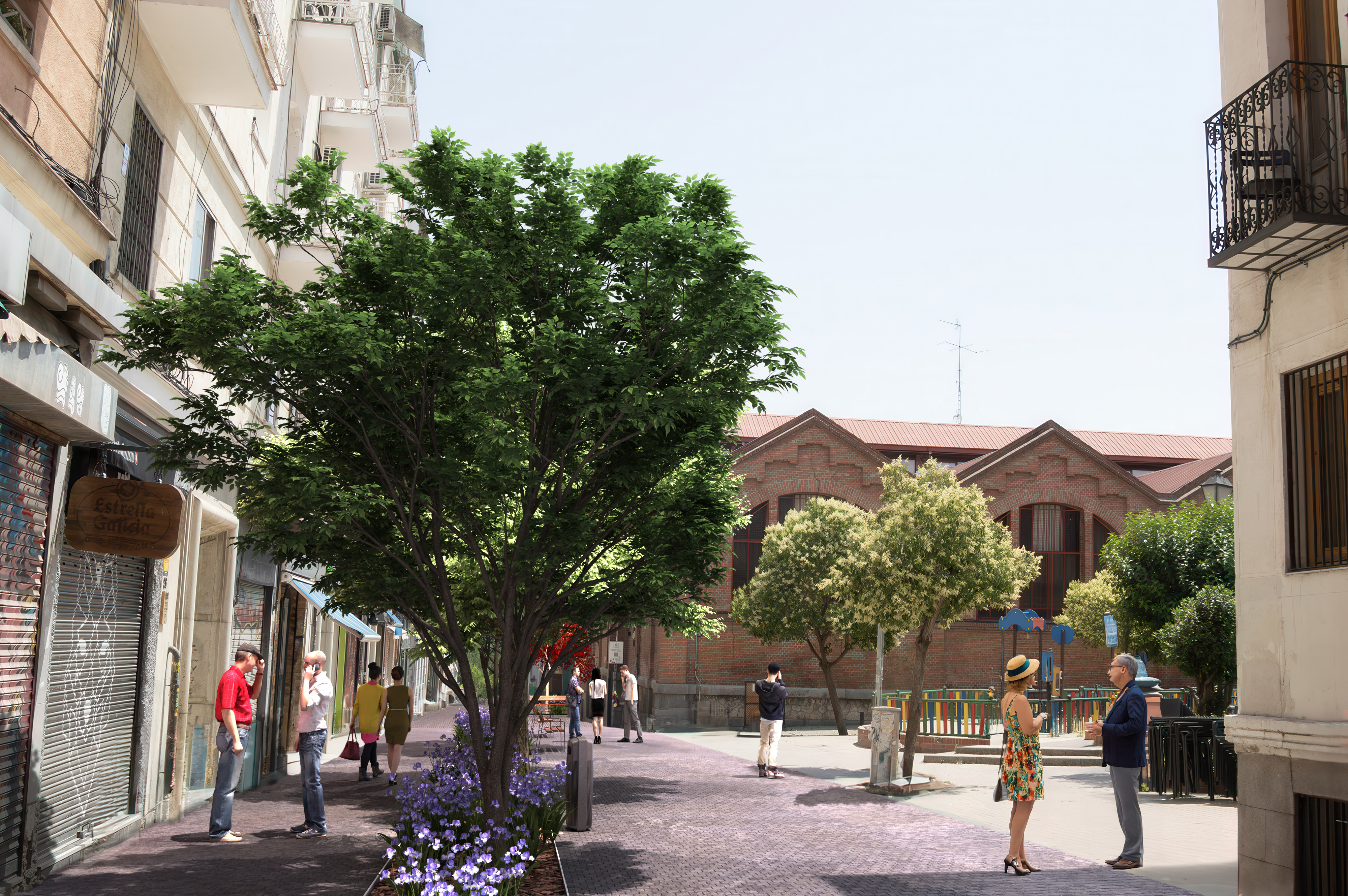 Recreación de la futura calle de Doña Urraca