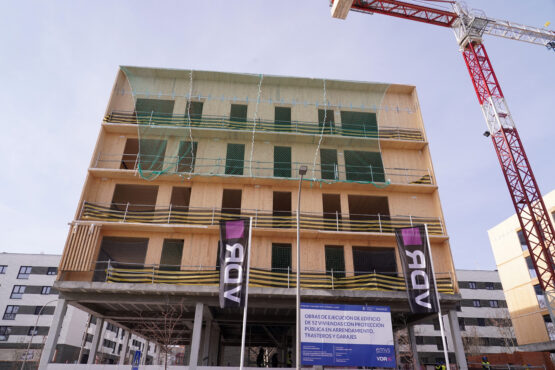 Imagen de archivo de la construcción de la promoción Iberia Loreto 1 en Barajas