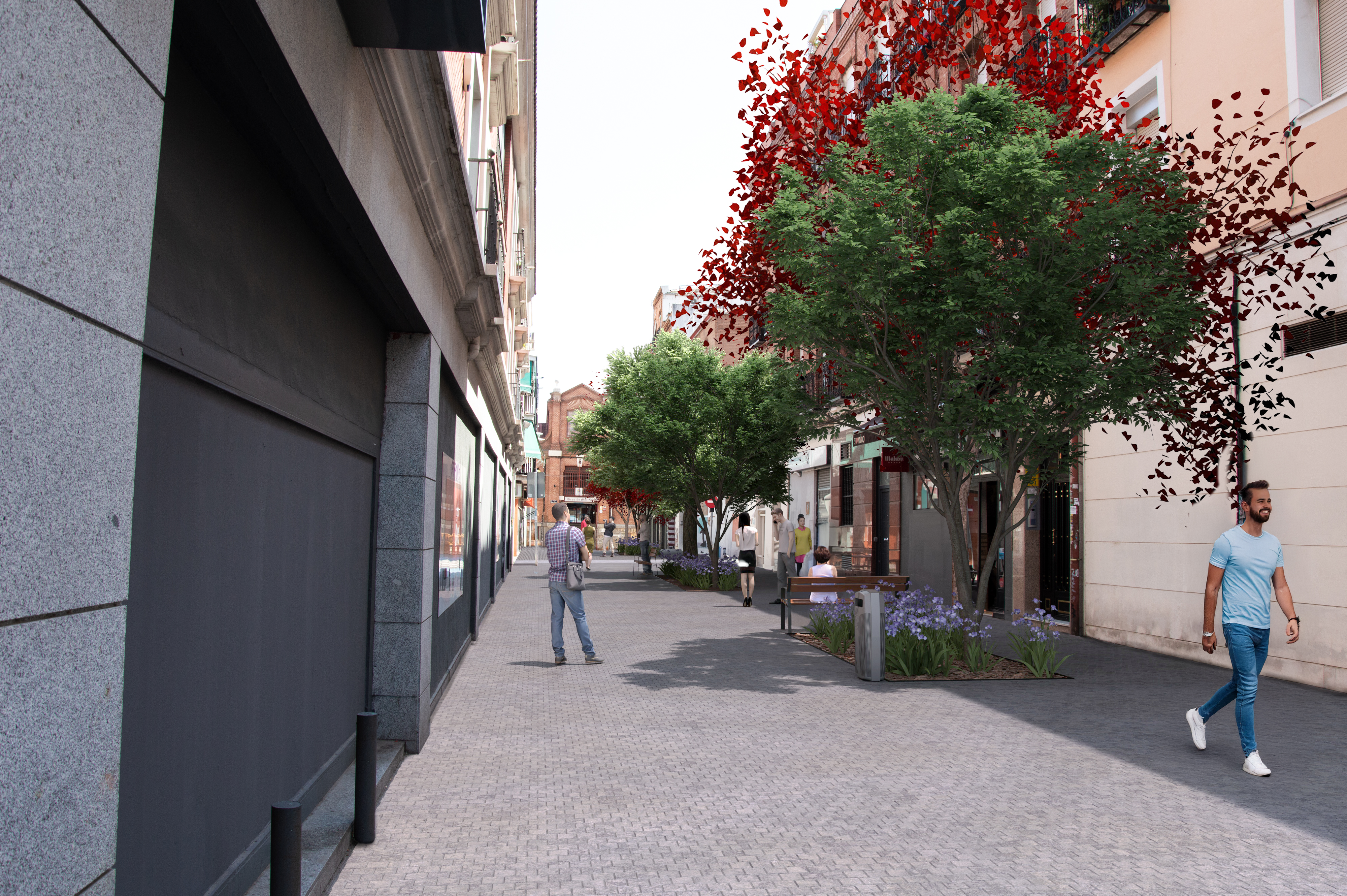 Recreación de la futura calle de Laín Calvo