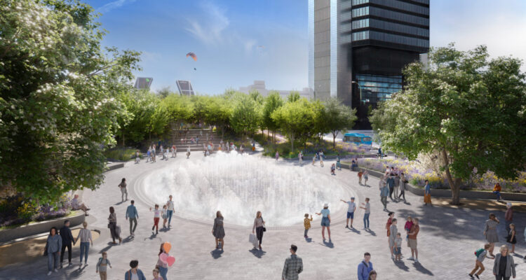 Recreación del futuro Parque Castellana, una de las nuevas zonas verdes