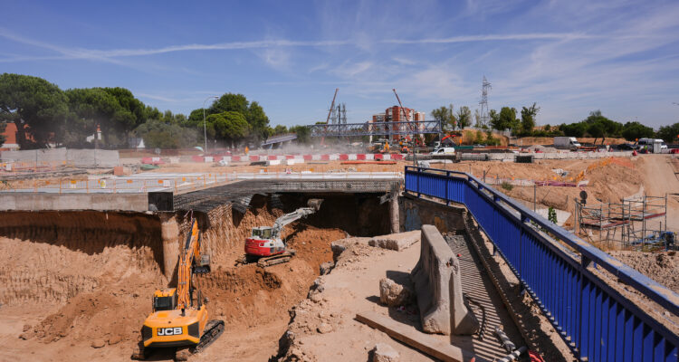 Obras de ejecución del Paseo Verde del Suroeste