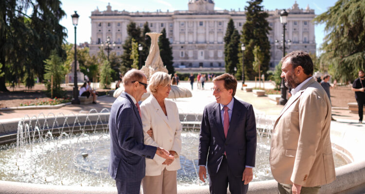Visita a los jardines de Sabatini tras los trabajos de rehabilitación