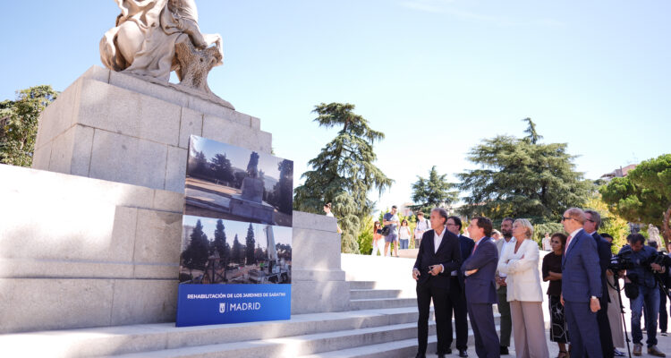 Visita a los jardines de Sabatini tras los trabajos de rehabilitación