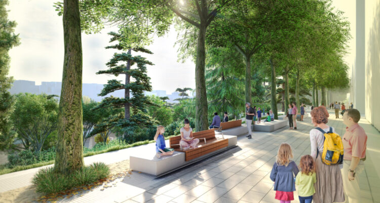 Recreación del futuro Parque Ventas, una de las nuevas zonas verdes
