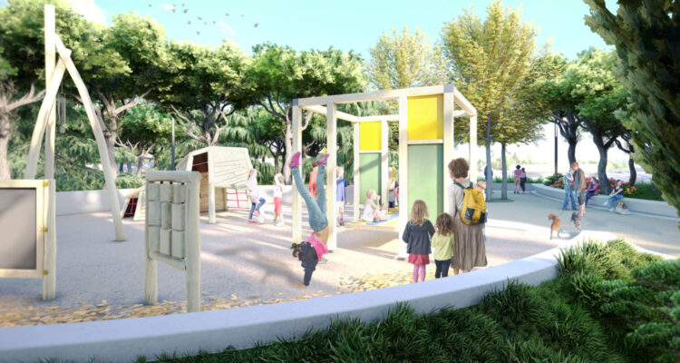 Recreación del futuro Parque Ventas, una de las nuevas zonas verdes