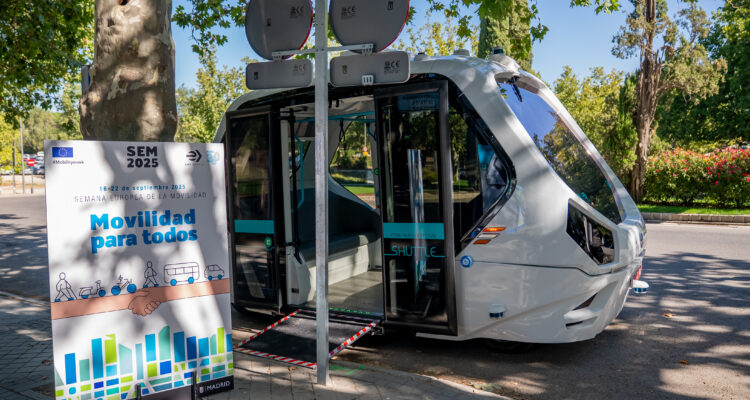 Vehículo autónomo de EMT Madrid