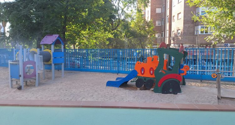 Uno de los espacios del CEIP Cardenal Herrera Oria tras las obras de remodelación del centro de Fuencarral-El Pardo