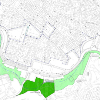 Tramos del parque de la Cornisa del paseo de la Dirección