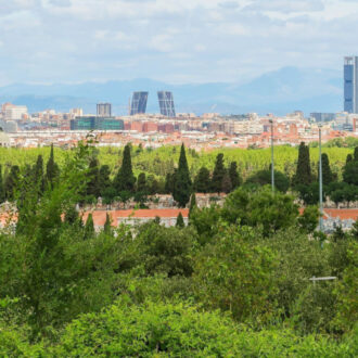 Mirador de la Cuña Verde de O’Donnell. Foto de Madrid Film Office / Javier Bravo