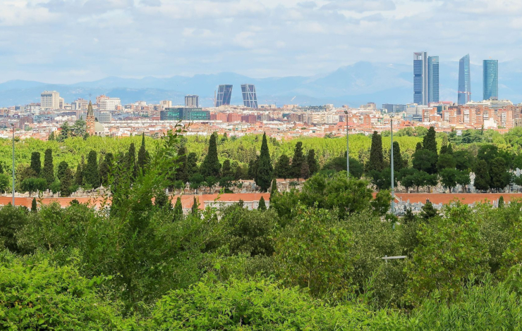 Mirador de la Cuña Verde de O’Donnell. Foto de Madrid Film Office / Javier Bravo