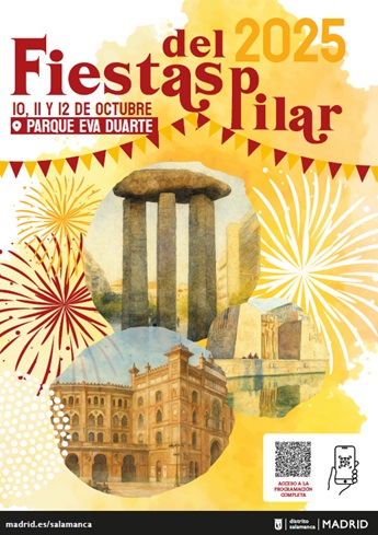 Cartel Fiestas del Pilar del distrito Salamanca