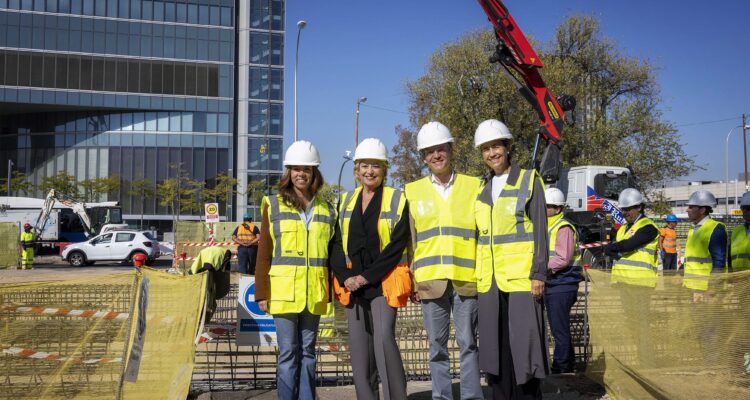 Visita de las obras de Parque Castellana