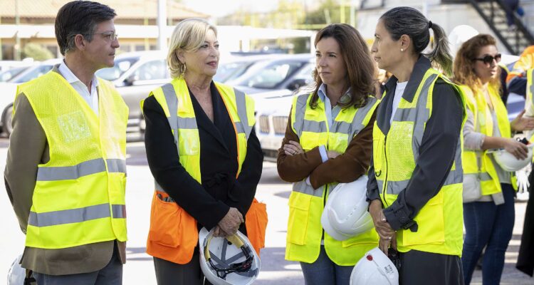 Visita de las obras de Parque Castellana