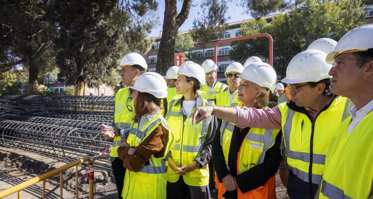 Visita de las obras de Parque Castellana