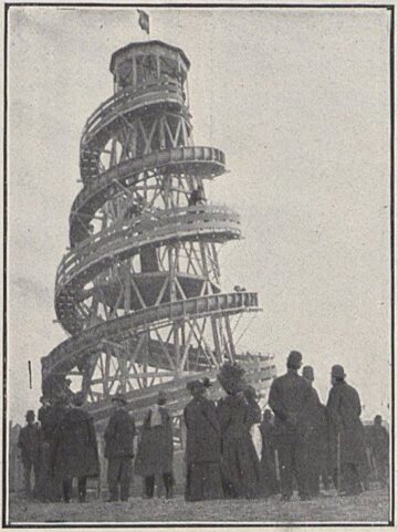 El 'toboggan' de Cibeles (entonces Plaza Castelar). Fotografía de memoriademadrid