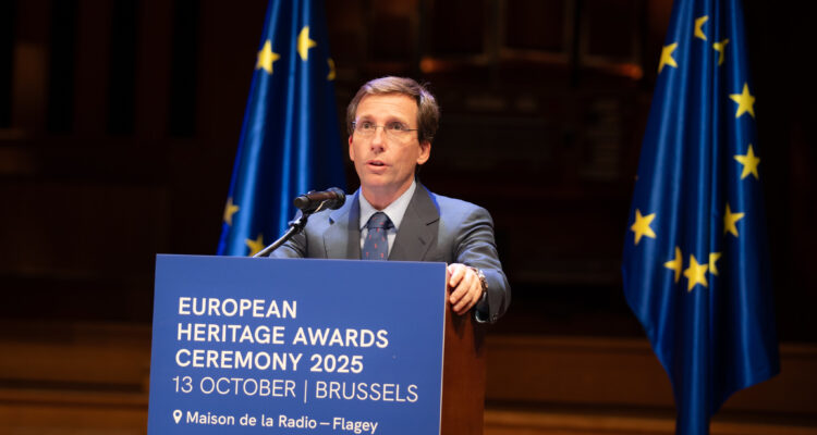 Almeida en la ceremonia de entrega de los premios. Imagen de Felix Q Media / Europa Nostra