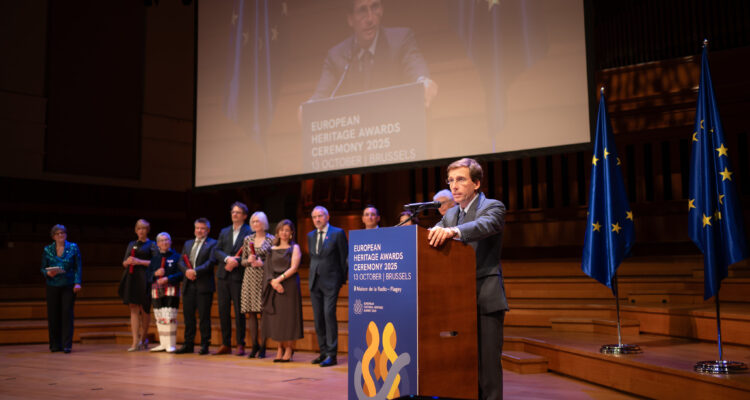 Almeida en la ceremonia de entrega de los premios. Imagen de Felix Q Media / Europa Nostra