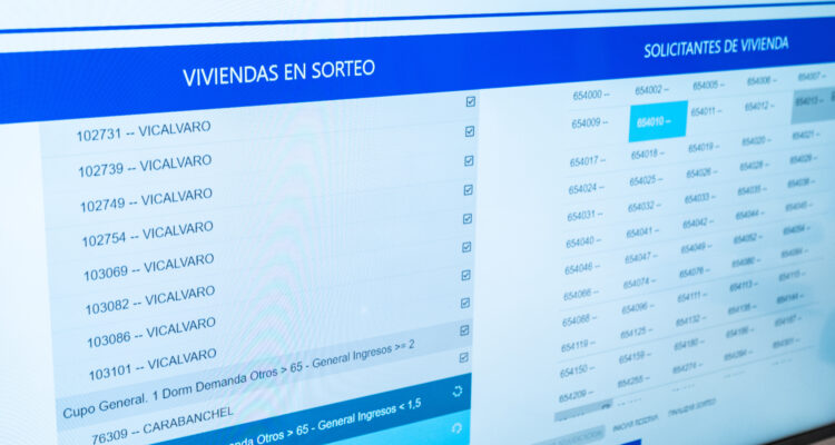 Sorteo de 378 viviendas de alquiler asequible de EMVS Madrid