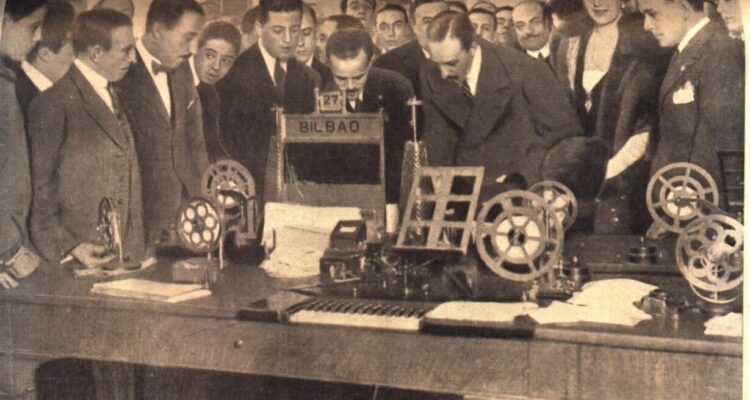 Inauguración del Palacio de Comunicaciones. Imagen de la Asociación de Amigos del Telégrafo de España