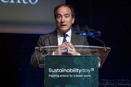 Carabante durante su discurso de agradecimiento por los galardones Sustainability Day 25