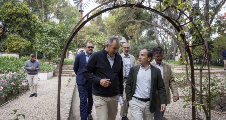 Carabante y Páramo durante su visita