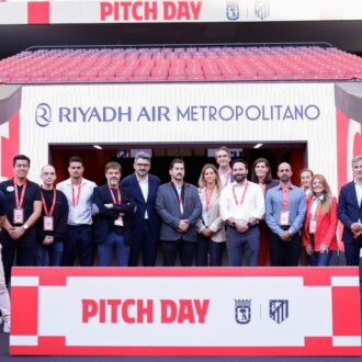 Niño en el encuentro organizado junto al Atlético de Madrid