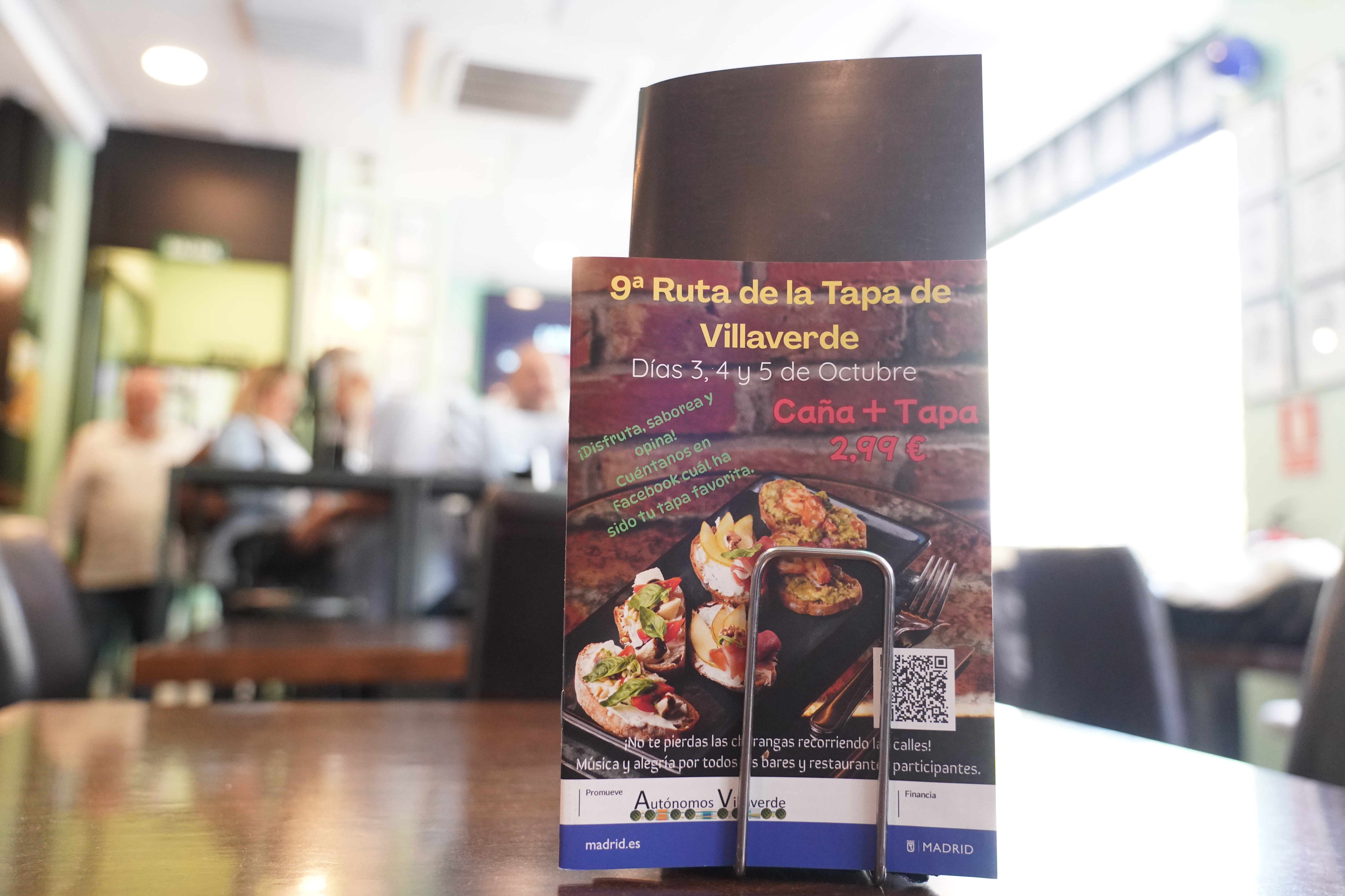 Foto detalle del folleto de la IX edición de la Ruta de la Tapa