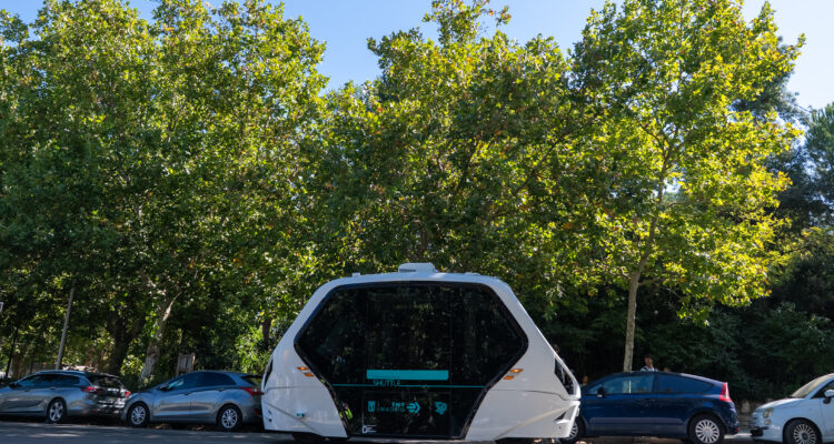 Imagen bus autónomo EMT Madrid