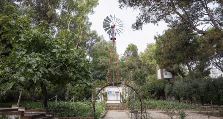 Molino restaurado en la Quinta de los Molinos