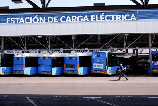 Estación de carga eléctrica de EMT Madrid
