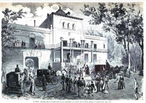 Dibujo de la Quinta de Eugenia de Montijo en Carabanchel