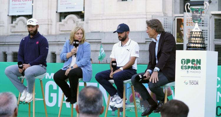 Sanz en momento presentación del Open de España de Golf 2025