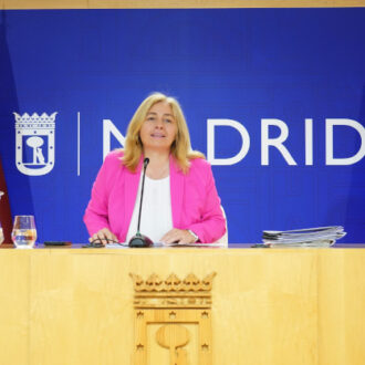 Sanz en la rueda de prensa posterior a la Junta