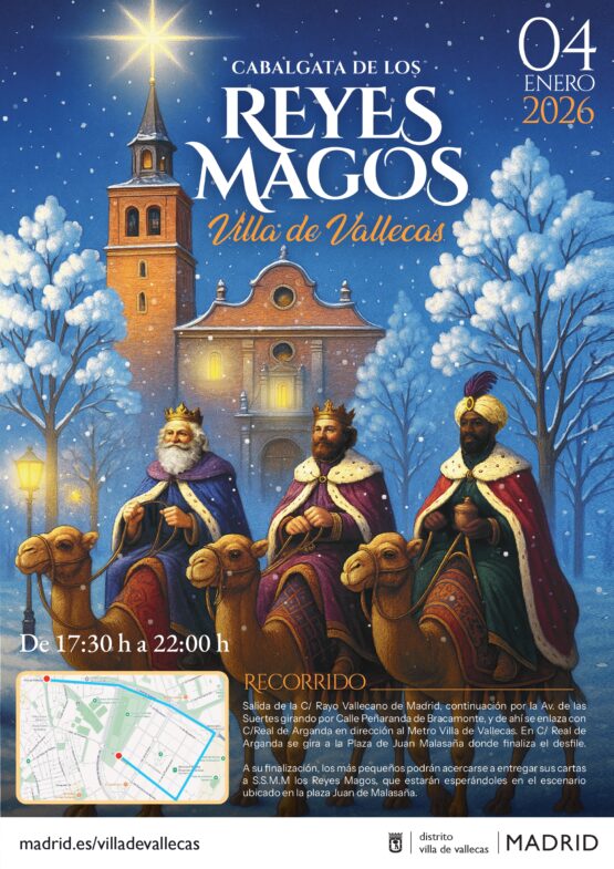 Cartel de la cabalgata de Villa de Vallecas