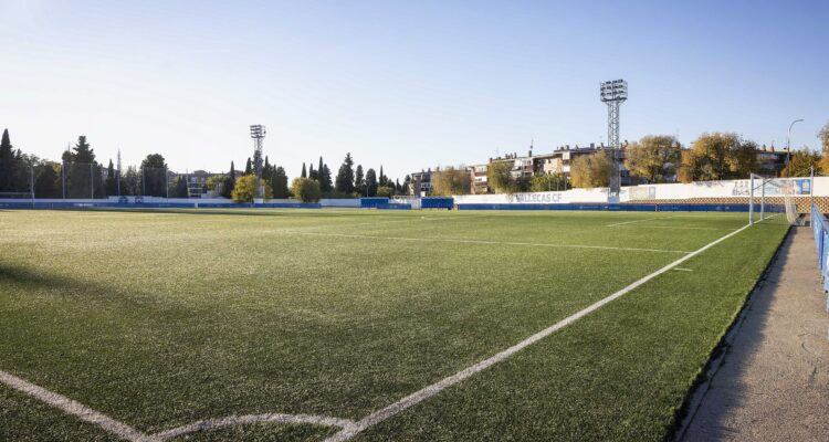 Vista del recién inaugurado campo de fútbol