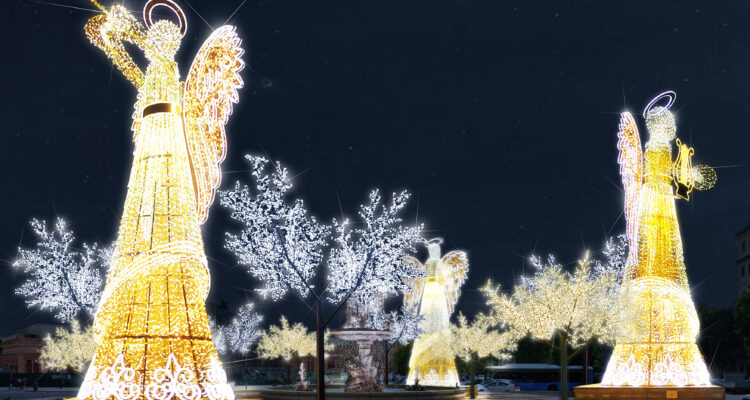 Ángeles de la plaza de Carlos V