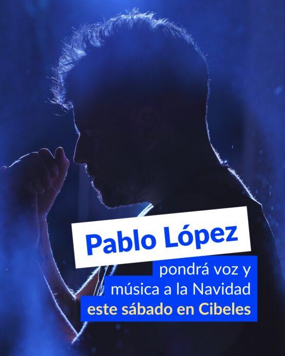 Imagen del cantante Pablo López, que actuará en directo en Cibeles en el encendido de las luces de Navidad en Madrid el 22 de noviembre
