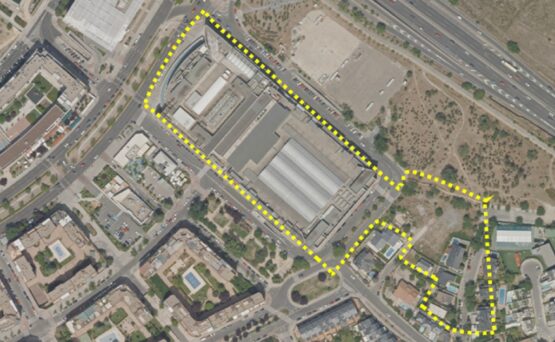 Área donde se construirá el Centro de la Movilidad Sostenible