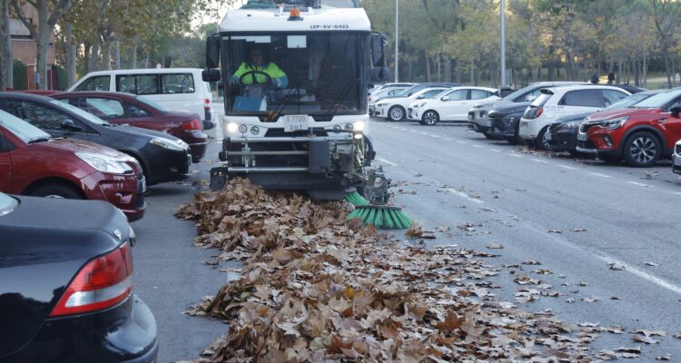 Barredora que forma parte de la campaña