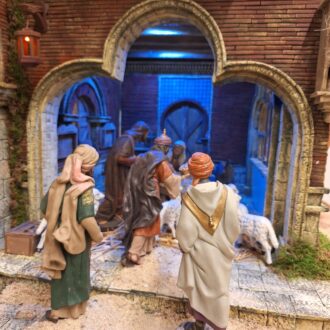 Detalle del belén monumental del distrito de Salamanca