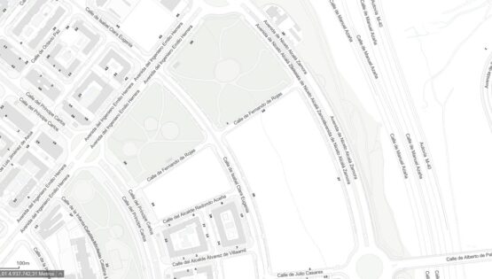 Calle Fernando de Rojas en Hortaleza (C) Geoportal del Ayuntamiento de Madrid