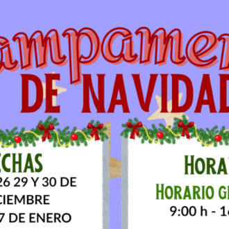 Cartel del campamento de Navidad 2025/2026 del distrito de Salamanca