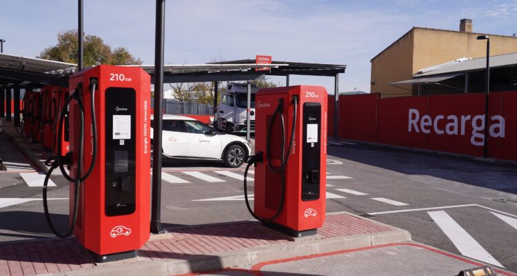 Cargadores de la electrolinera